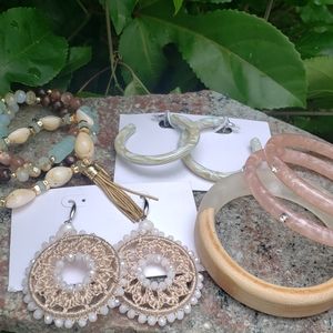 Vintage Beach Style Earrings and Bracelets